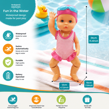 Swimming Baby Doll – Waterproof Electric Pool Toy for Kids