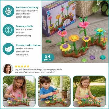 Flower Garden Building Toy for Kids – Creative Planting & Learning Playset for Little Gardeners
