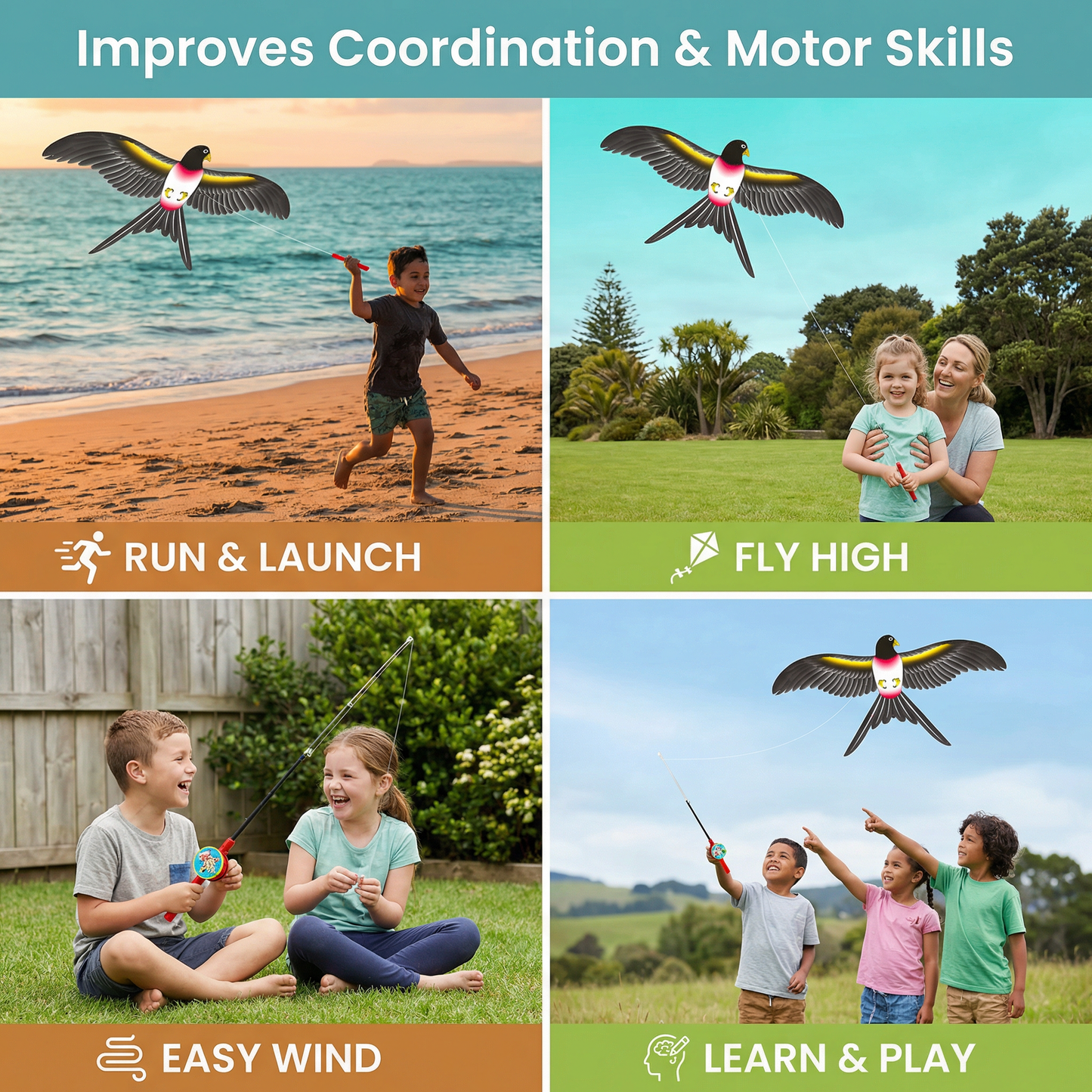 Flapping Wing Kite for Kids – Improves Coordination & Motor Skills