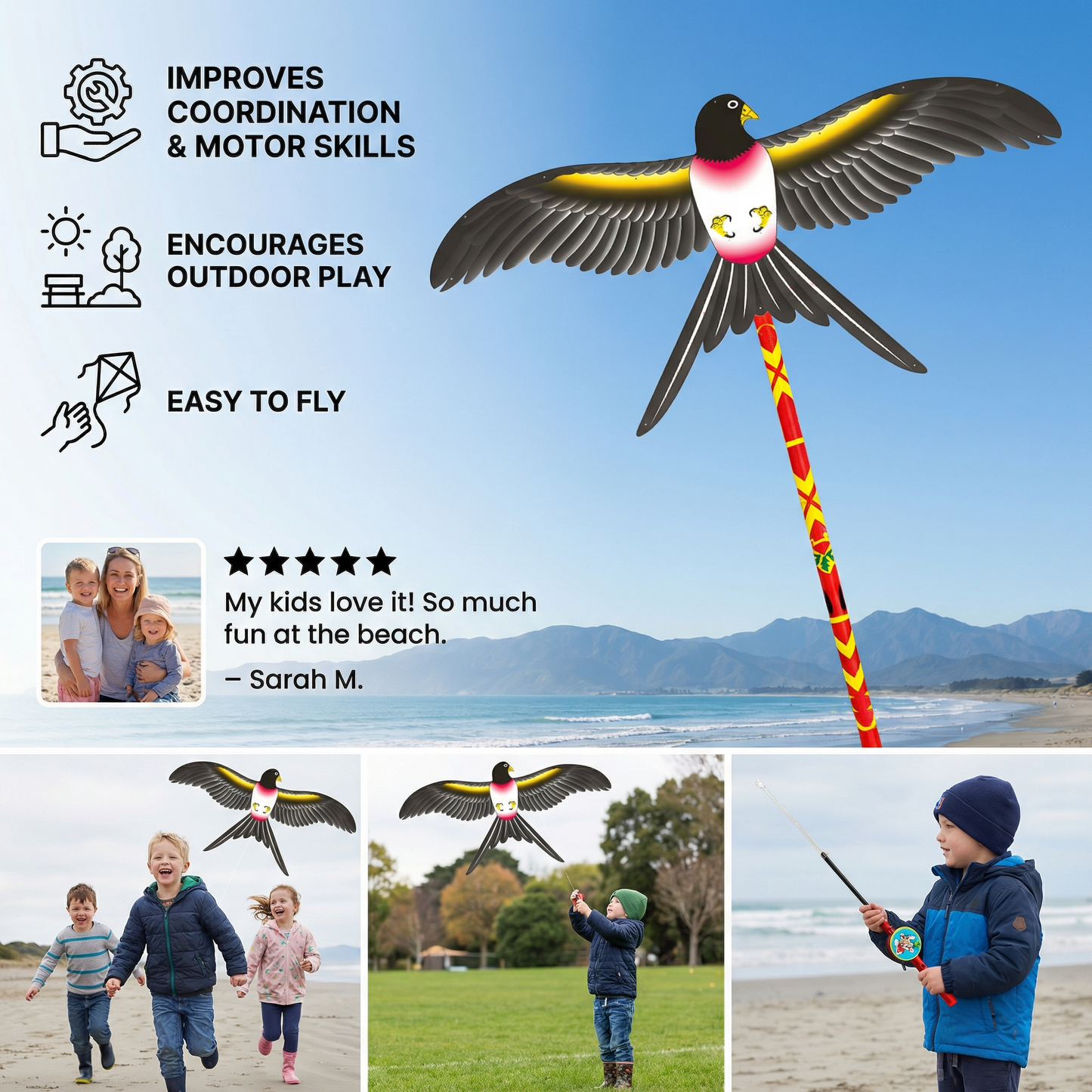 Flapping Wing Kite for Kids – Improves Coordination & Motor Skills