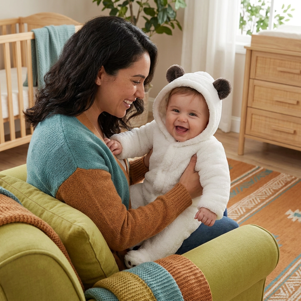Soft & Cozy Baby Bear Hooded Jumpsuit