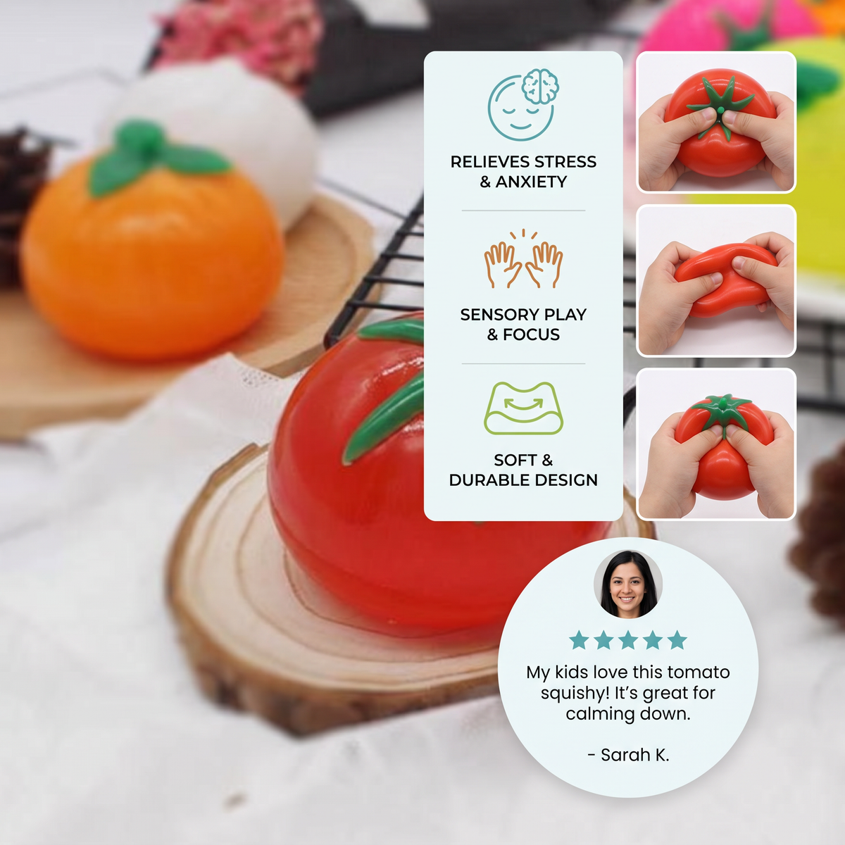 Food-Shaped Squishy Stress Relief Toy
