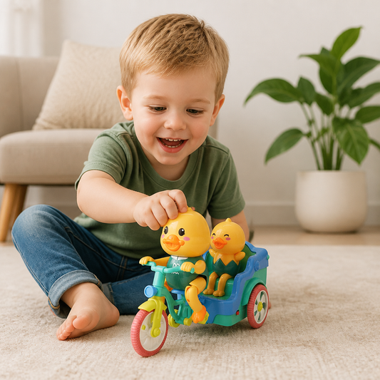 Electric Animal Tricycle – Interactive Ride-On Toy with Music & Light for Children