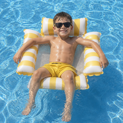 Inflatable Pool Seat for Children – Water Hammock with Mesh Surface
