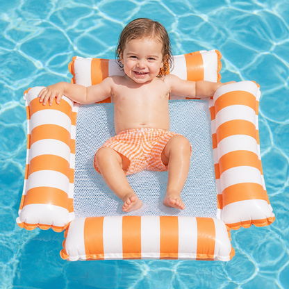 Inflatable Pool Seat for Children – Water Hammock with Mesh Surface