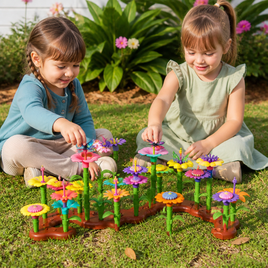 Flower Garden Building Toy for Kids – Creative Planting & Learning Playset for Little Gardeners