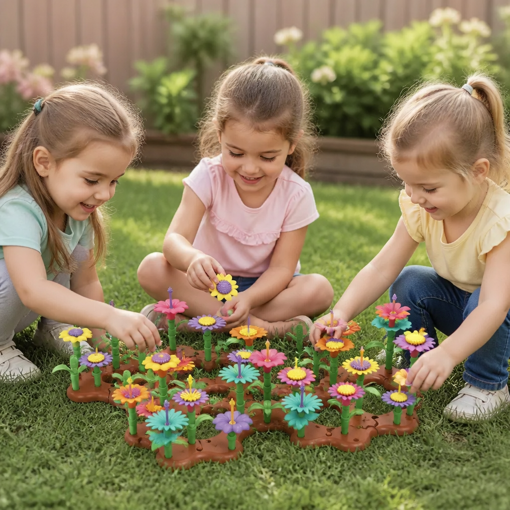 Flower Garden Building Toy for Kids – Creative Planting & Learning Playset for Little Gardeners