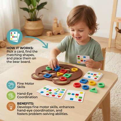 Color & Shape Matching Game for Kids – Interactive Learning Toy
