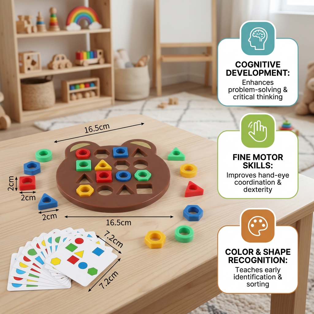 Color & Shape Matching Game for Kids – Interactive Learning Toy