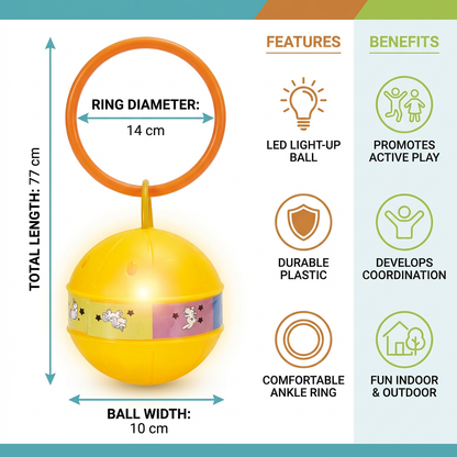 LED Ankle Skip Ball – Interactive Jumping Toy for Kids