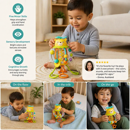 Pull-Along Baby Rattle – Cute Educational Toy for Early Development