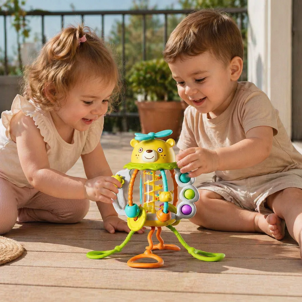 Pull-Along Baby Rattle – Cute Educational Toy for Early Development