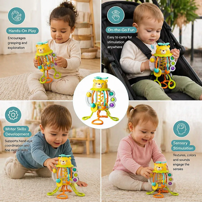 Pull-Along Baby Rattle – Cute Educational Toy for Early Development