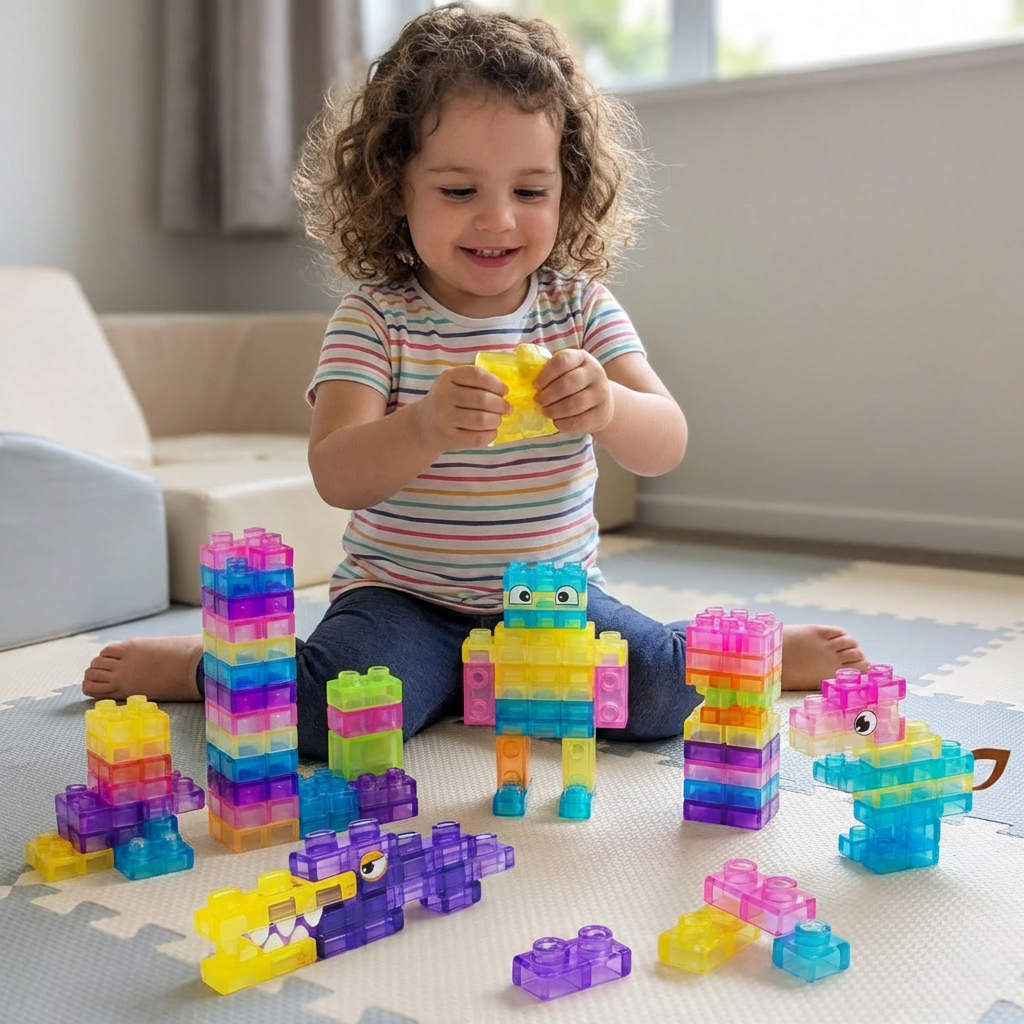 Sensory Soft Building Blocks for Kids – Soft, Squeezable Learning Blocks for Play & Fun
