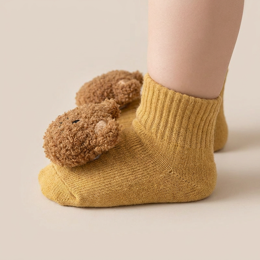 Teddy Bear Sherpa Knit Booties