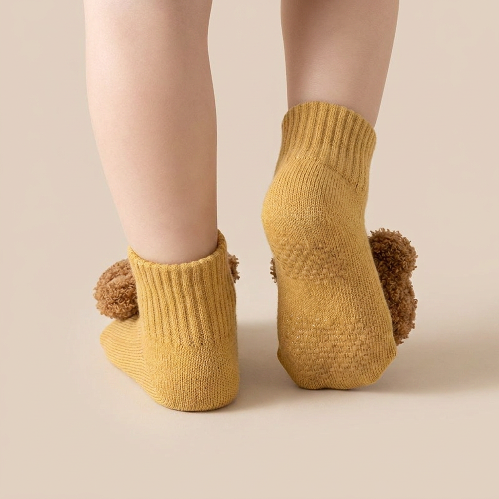 Teddy Bear Sherpa Knit Booties