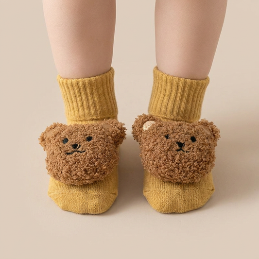 Teddy Bear Sherpa Knit Booties