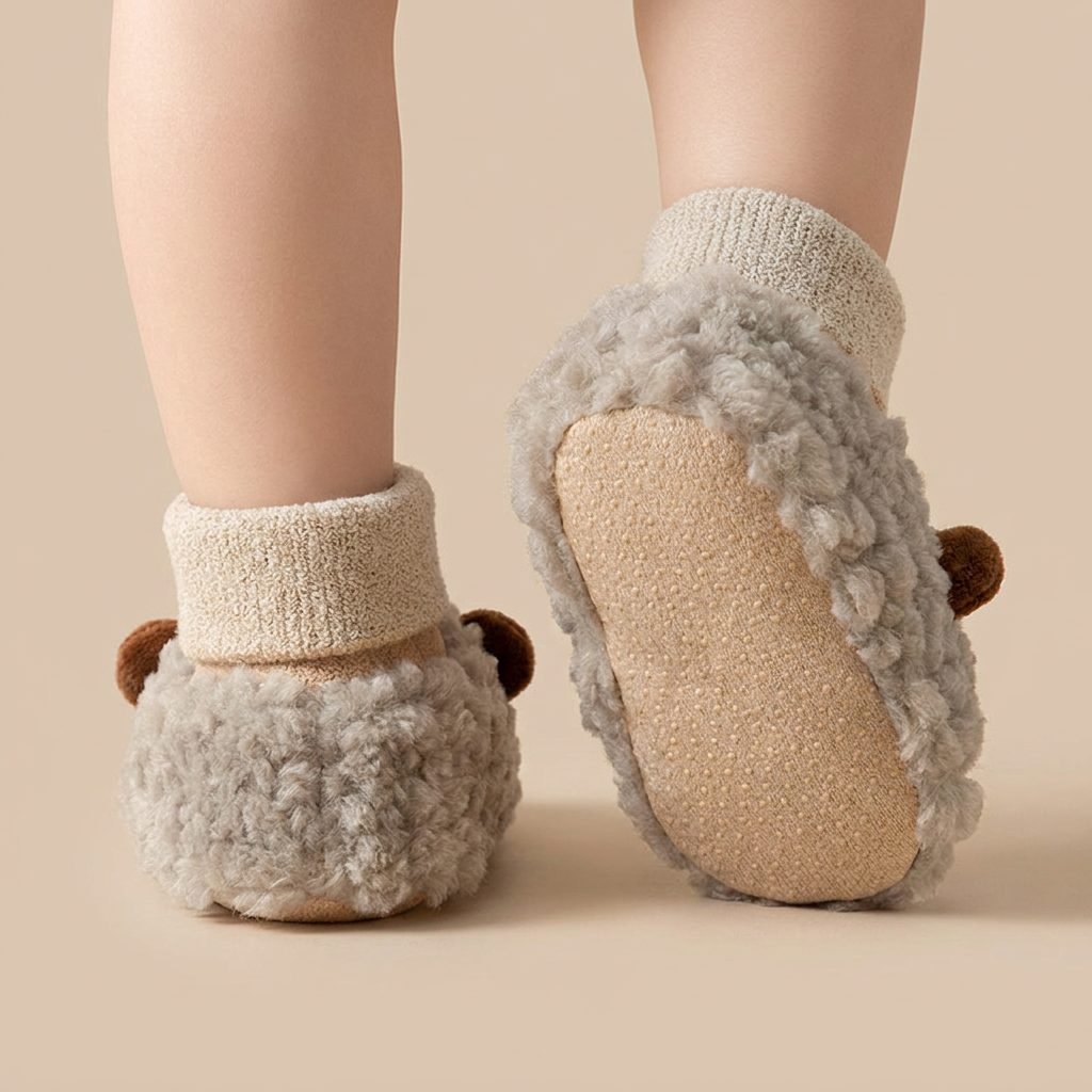 3D Teddy Bear Fluffy Socks