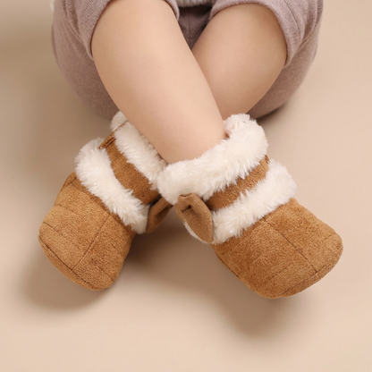 Quilted Bow Sherpa Cuff Boots