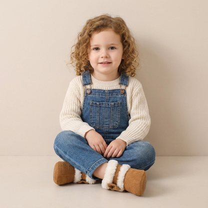 Quilted Bow Sherpa Cuff Boots
