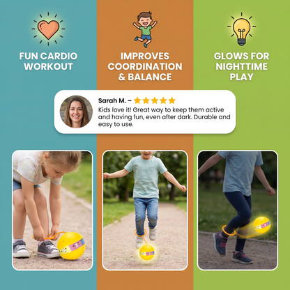 LED Ankle Skip Ball – Interactive Jumping Toy for Kids