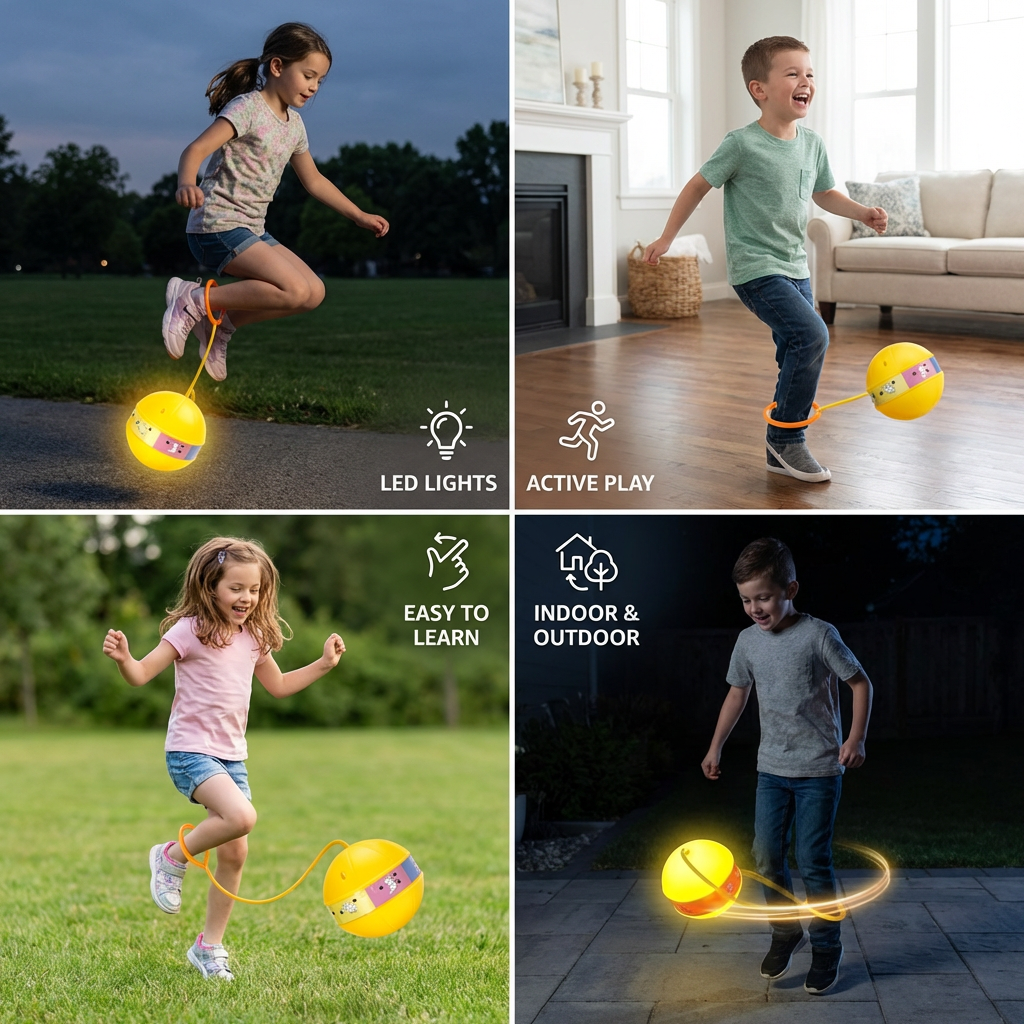 LED Ankle Skip Ball – Interactive Jumping Toy for Kids