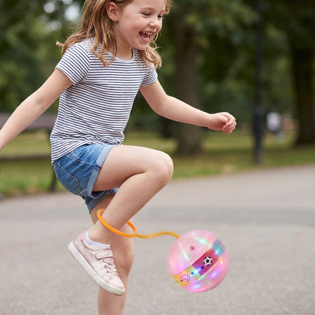 LED Ankle Skip Ball – Interactive Jumping Toy for Kids