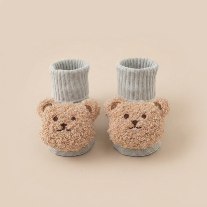 Teddy Bear Sherpa Knit Booties