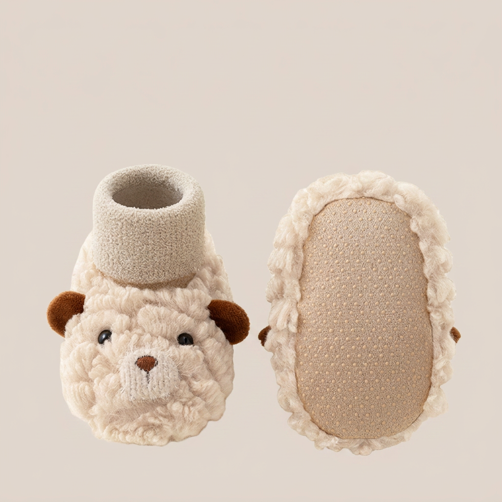 3D Teddy Bear Fluffy Socks