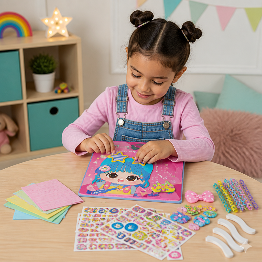 DIY Hair Stylist Craft Kit for Kids