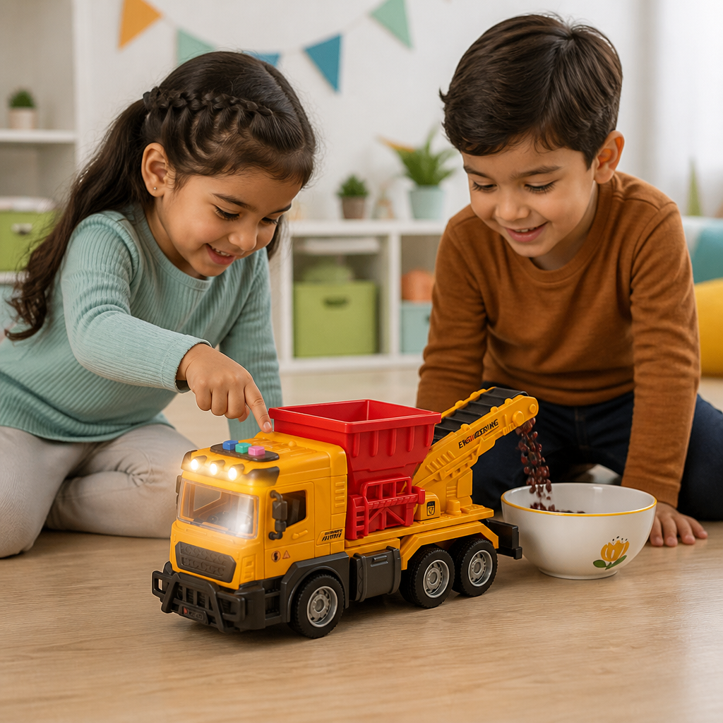 Construction Dump Truck Toy with Lights & Sounds