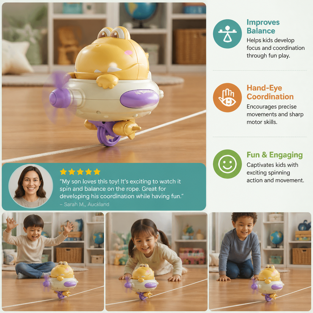 Dino Balance Spinner Toy for Kids