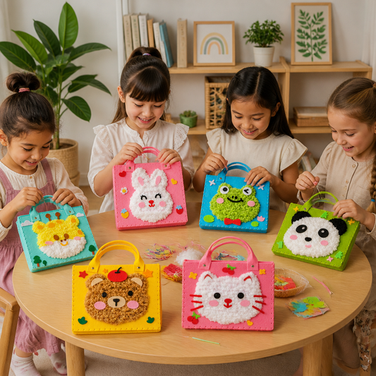 Kids DIY Plush Tote Bag Craft Kit