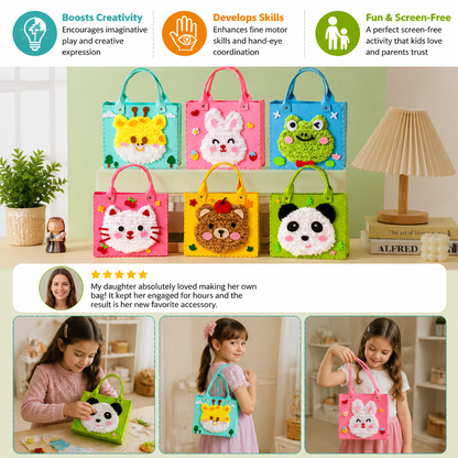 Kids DIY Plush Tote Bag Craft Kit