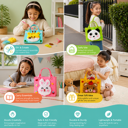 Kids DIY Plush Tote Bag Craft Kit