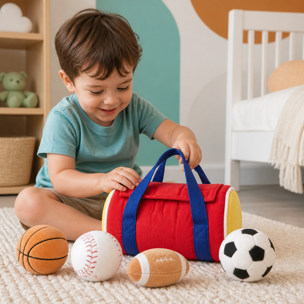 My First Sports Plush Bag – Soft Baby Play Set