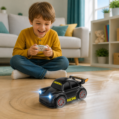 RC Racing Drift Car for Kids - Remote Control with Sensor Lights & Sound