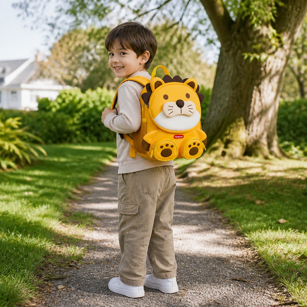 Kids Cartoon Animal Backpack – Lightweight Multi-Pocket School Bag