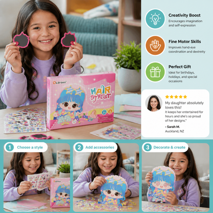 DIY Hair Stylist Craft Kit for Kids