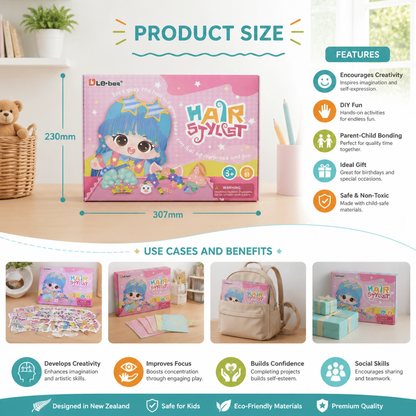 DIY Hair Stylist Craft Kit for Kids