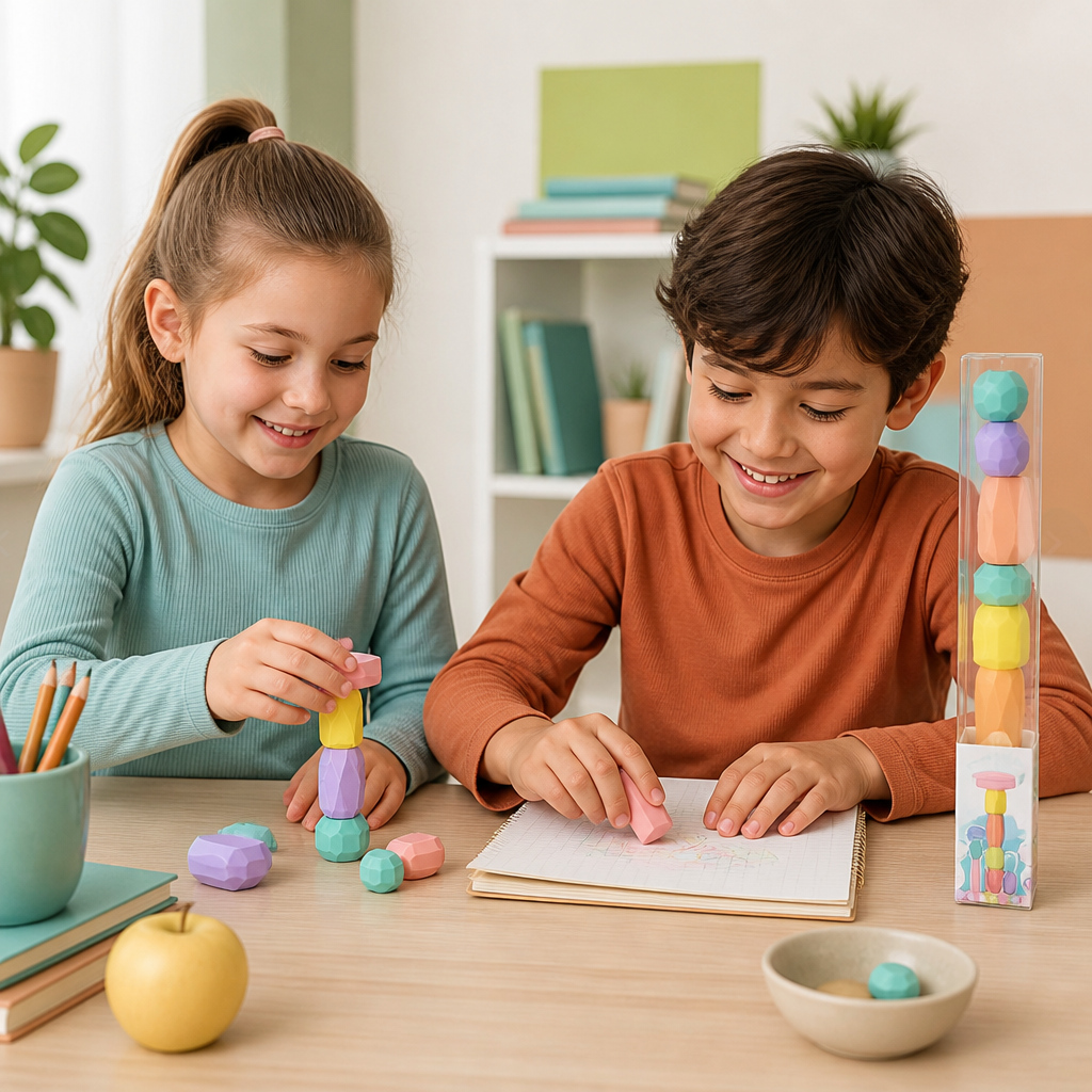 Stack & Build Gem Eraser Set