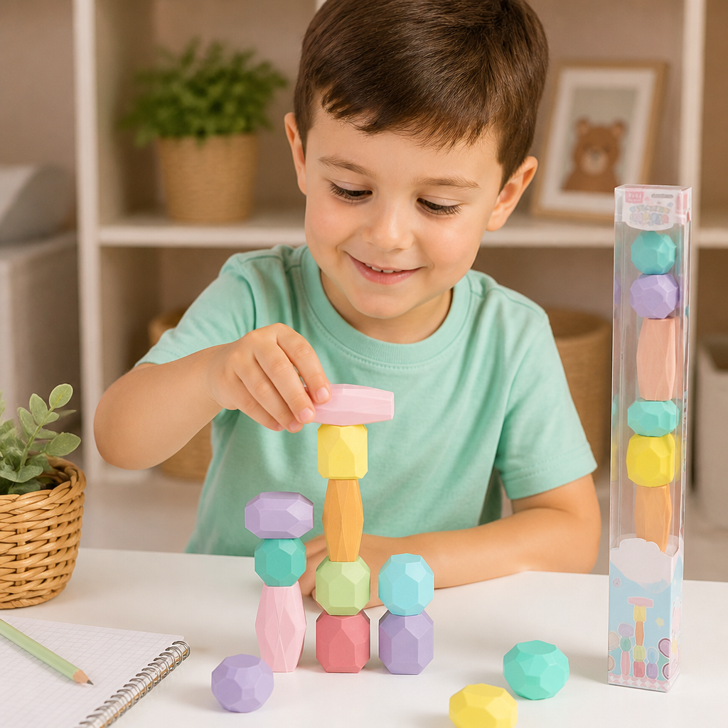 Stack & Build Gem Eraser Set