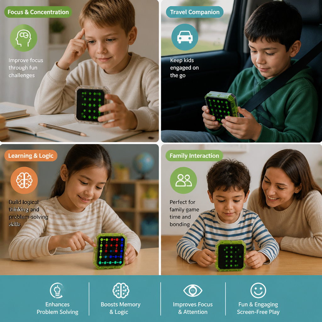 Smart Line LED Logic Puzzle Game – 800+ Brain Challenge Levels