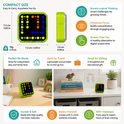 Smart Line LED Logic Puzzle Game – 800+ Brain Challenge Levels