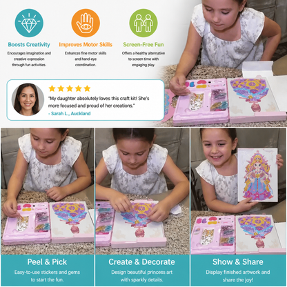 Princess Diamond Painting & Foil Art Book Craft Kit