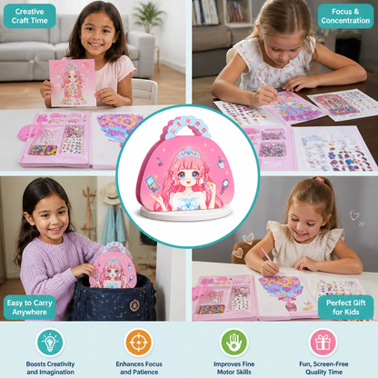Princess Diamond Painting & Foil Art Book Craft Kit