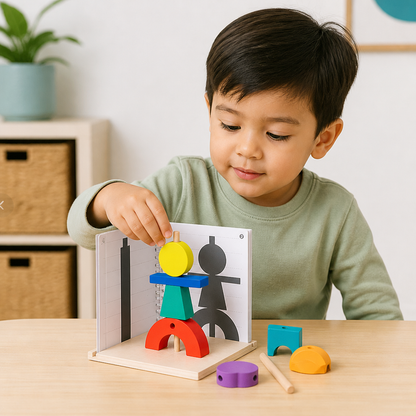 Wooden 3D Shadow Matching & Spatial Thinking Puzzle for Kids