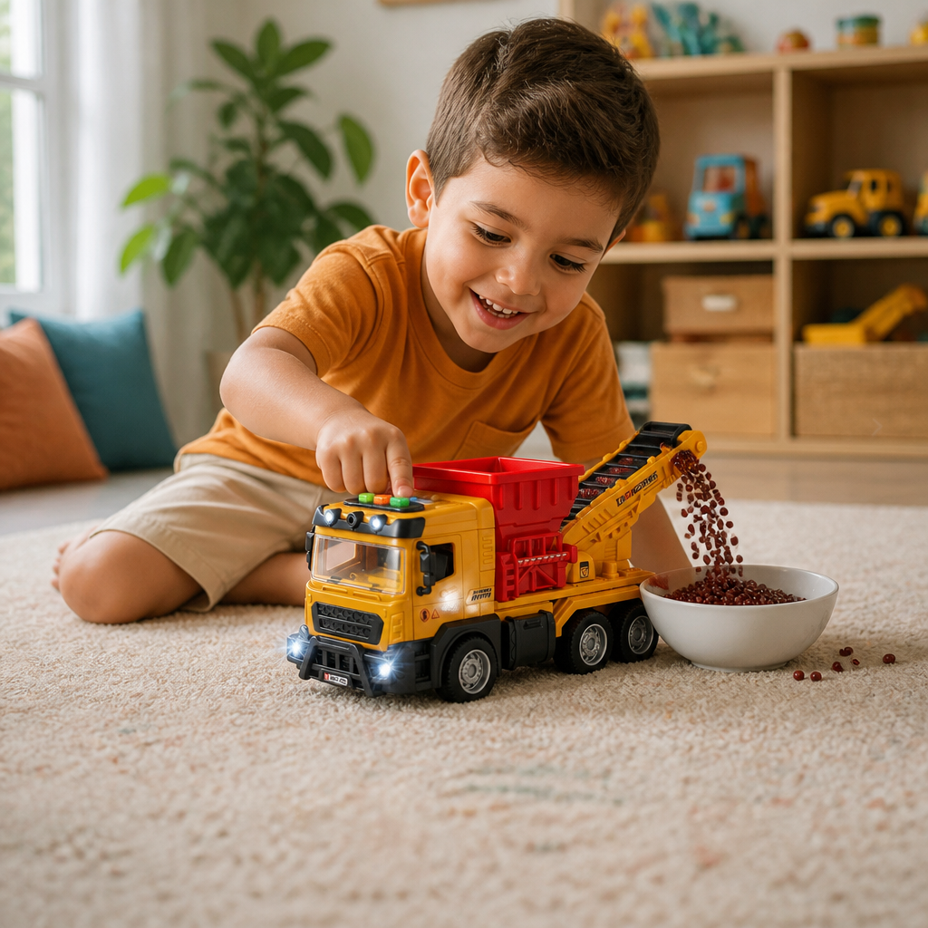 Construction Dump Truck Toy with Lights & Sounds