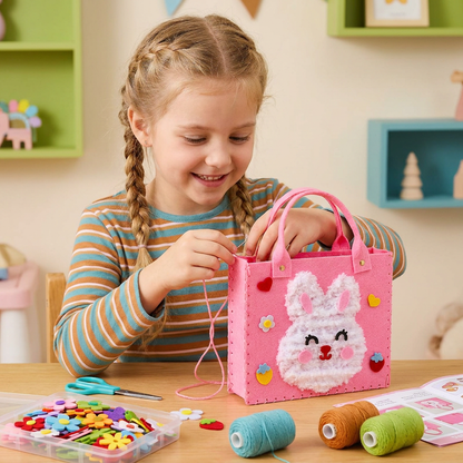 Kids DIY Plush Tote Bag Craft Kit
