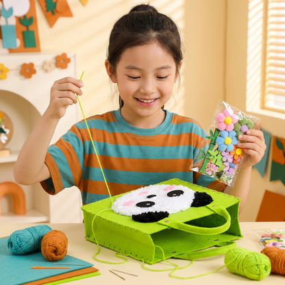 Kids DIY Plush Tote Bag Craft Kit